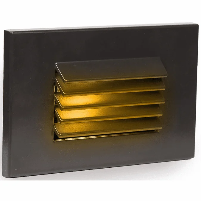 WAC Lighting 4051-AMBZ Contemporary Bronze LED Louvered Indoor Step Lighting
