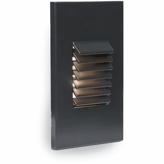 WAC Lighting 4061-BK Contemporary Black LED Louvered Indoor Step Lighting