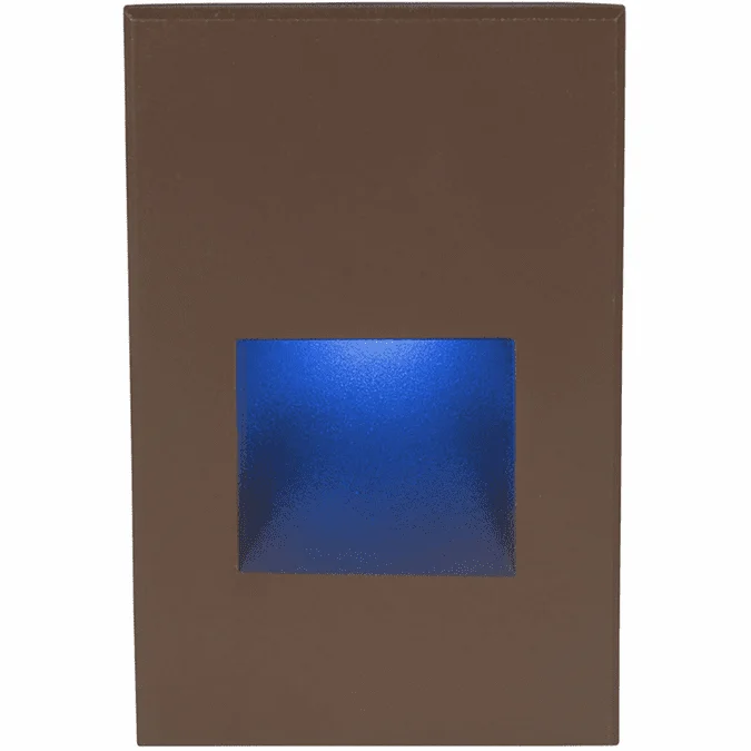 WAC Lighting WL-LED200-BL-BZ Contemporary Bronze LED Blue Indoor Step Light