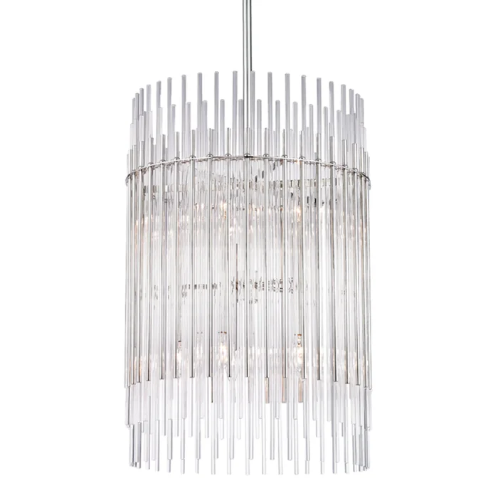 Wallis 10-Light Chandelier in Polished Nickel 20.75L x 20.75W x 30.75H