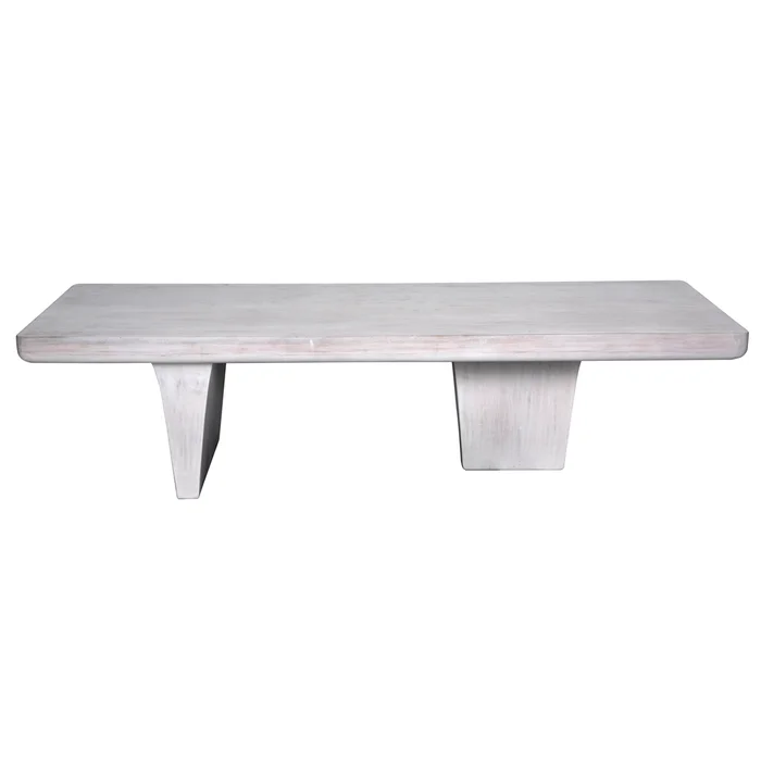 ward coffee table, white wash