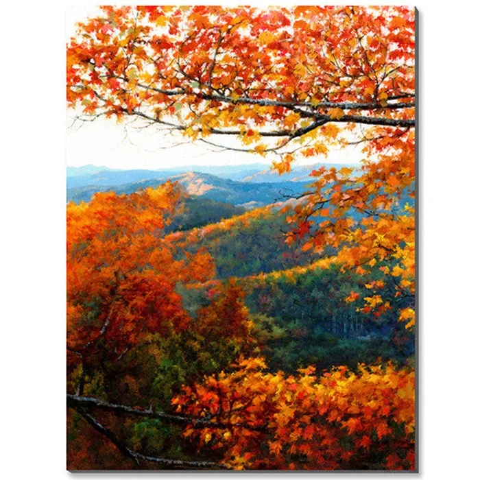 Warm Foliage Wall Art|uvre dart murale Warm Foliage