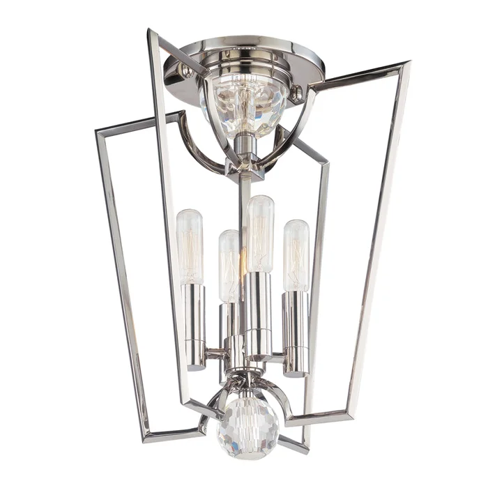 Waterloo Four Light Semi Flush Mount