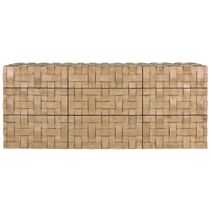 weave sideboard, bleached walnut