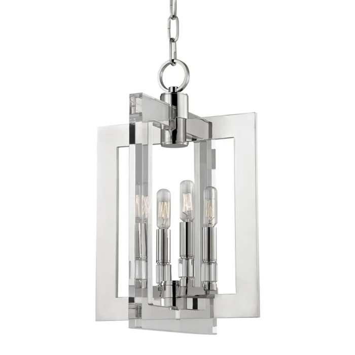 Wellington 4-Light Pendant in Polished Nickel 12L x 12W x 18.75H