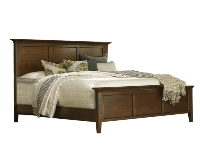 Westlake King Panel Bed in Brown Cherry WSLCB5130