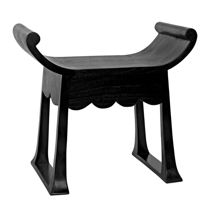 wey stool, charcoal black