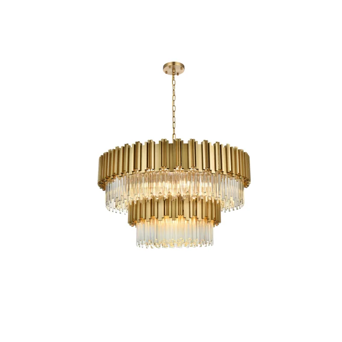 willow 40 inch chandelier in satin gold