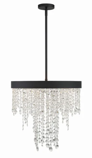 Winham Five Light Chandelier in Black Forged (60|WIN-615-BF-CL-MWP)