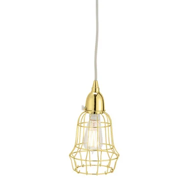 Wire Pendant One Light Mini Pendant in Gold (45|225053)