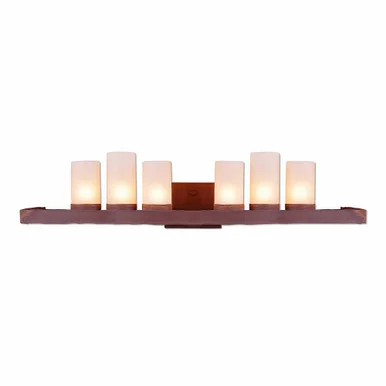 Wisley-Rustic Plain Nine Light Bath Vanity Light in Rust Patina (172|A37801TS-02)