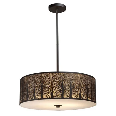 Woodland Sunrise Five Light Chandelier in Aged Bronze (45|31075/5)
