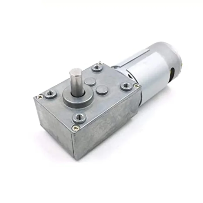 Worm Gear Box Reduction Motor 12V 88rpm 30 kg-cm Torque – WGM555126000-68K