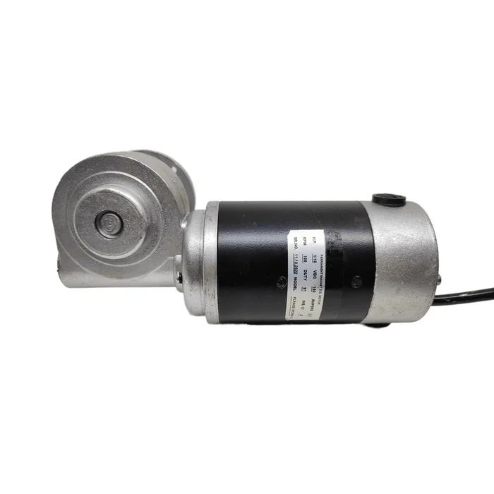 Worm Geared DC Motor 12V to 180V DC 1/10 HP Industrial Gearbox Flange Mounting – RPMRange25to400