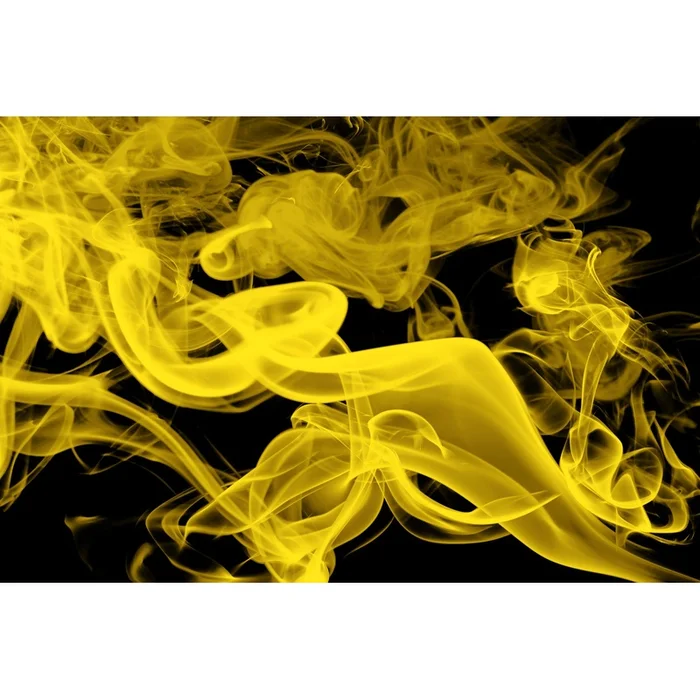 Yellow Smoke Giant Art 84×54 Wall Art|uvre dart murale Giant Art Yellow Smoke 84×54
