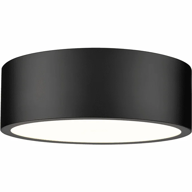 Z-Lite 1017F12-MB-LED Coronado Modern Matte Black LED 12.5″ Flush Lighting