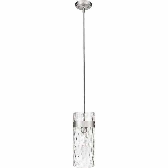 Z-Lite 3035P6-BN Fontaine Contemporary Brushed Nickel 5.5″ Mini Lighting Pendant