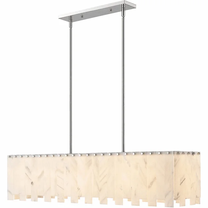 Z-Lite 345-49L-PN Viviana Modern Polished Nickel Kitchen Island Light