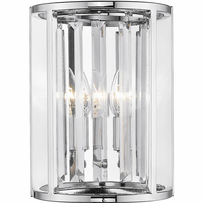 Z-Lite 439-2S-CH Monarch Chrome Wall Lighting