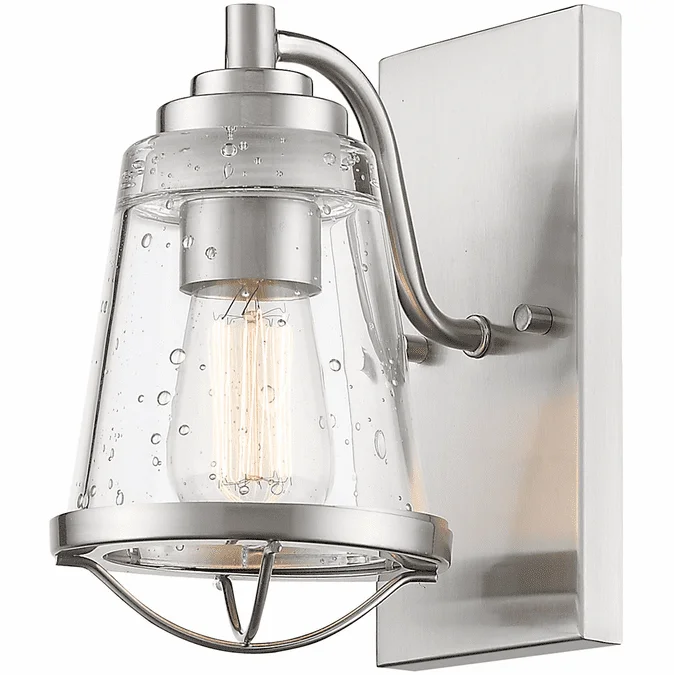Z-Lite 444-1S-BN Mariner Contemporary Brushed Nickel Lamp Sconce