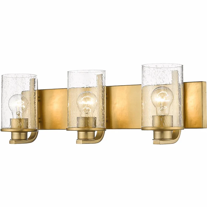 Z-Lite 492-3V-OBR Beckett Modern Olde Brass Bathroom Sconce Lighting