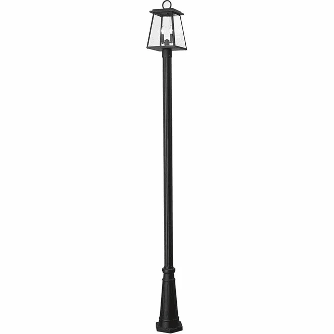 Z-Lite 521PHMR-519P-BK Broughton Black Outdoor Post Light