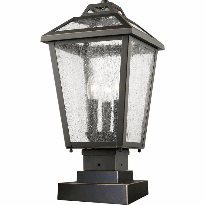 Z-Lite 539PHMS-SQPM-ORB Bayland Oil Rubbed Bronze Exterior Pier Mount