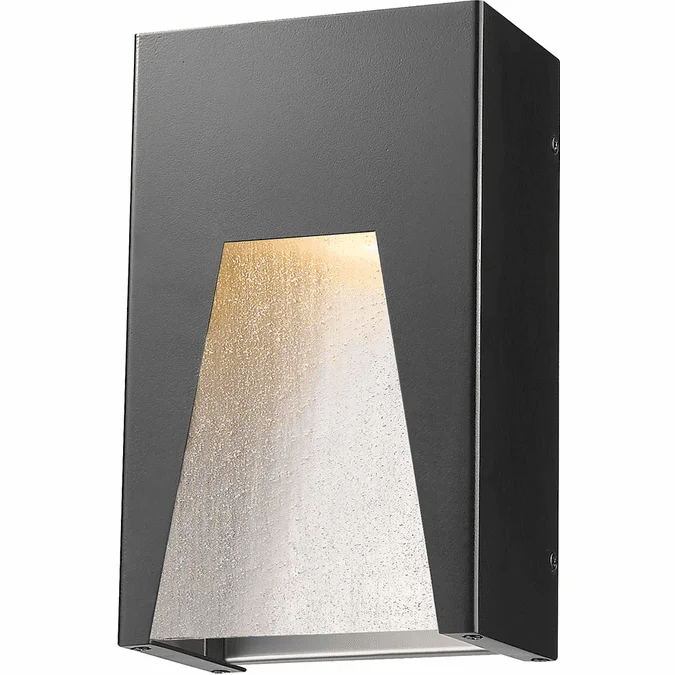 Z-Lite 561S-BK-SL-SDY-LED Millenial Modern Black Silver LED Outdoor Wall Lamp