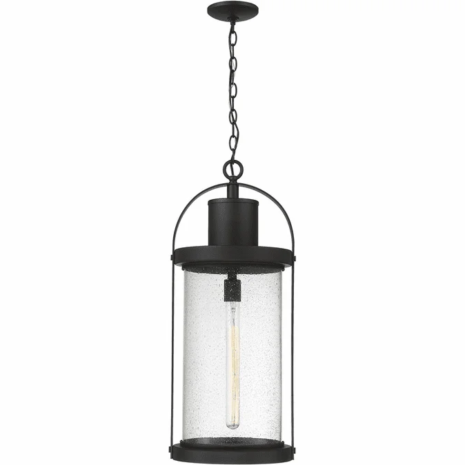 Z-Lite 569CHXL-BK Roundhouse Black Outdoor Drop Ceiling Lighting