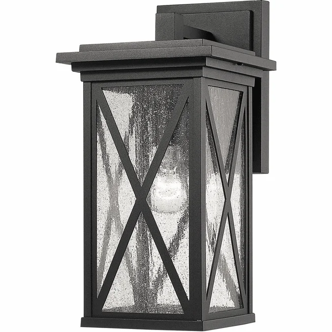 Z-Lite 583M-BK Brookside Black Exterior 7″ Wall Sconce Light
