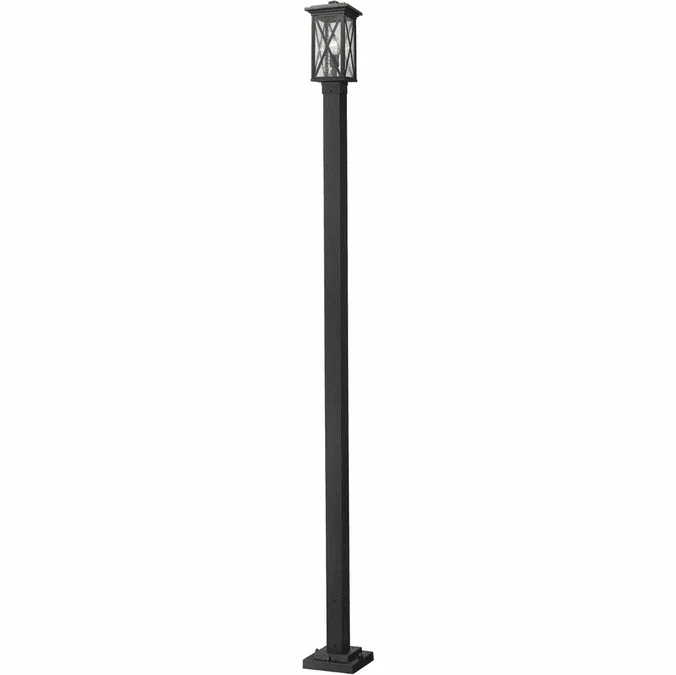 Z-Lite 583PHMS-536P-BK Brookside Black Outdoor Post Light Fixture
