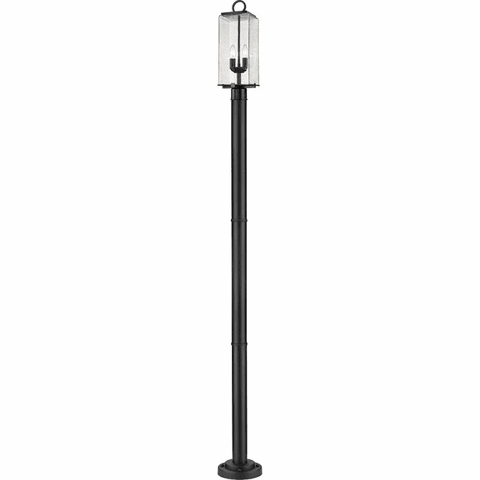 Z-Lite 592PHMR-567P-BK Sana Modern Black Exterior Post Lamp