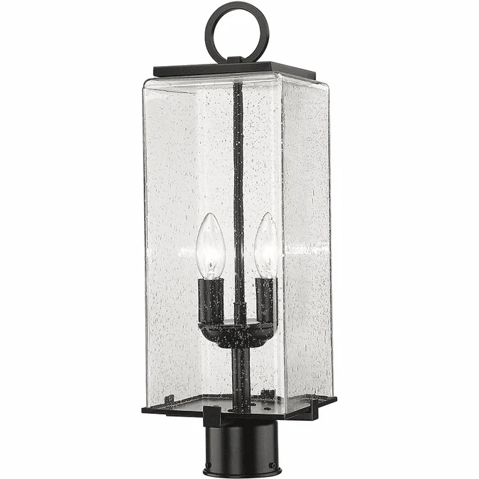 Z-Lite 592PHMR-BK Sana Modern Black Outdoor Lamp Post Light