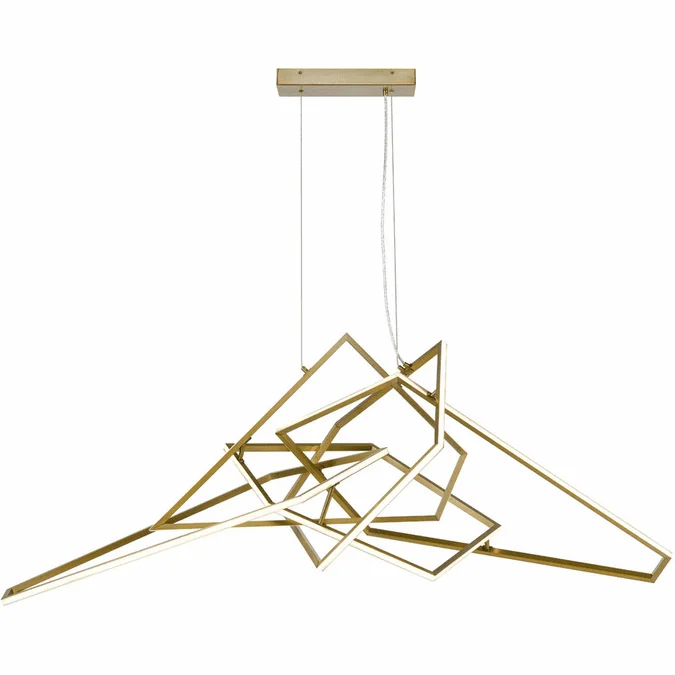 Zeev Lighting CD10301/LED/SL Orchard Contemporary Silver Leaf LED Island Light Fixture