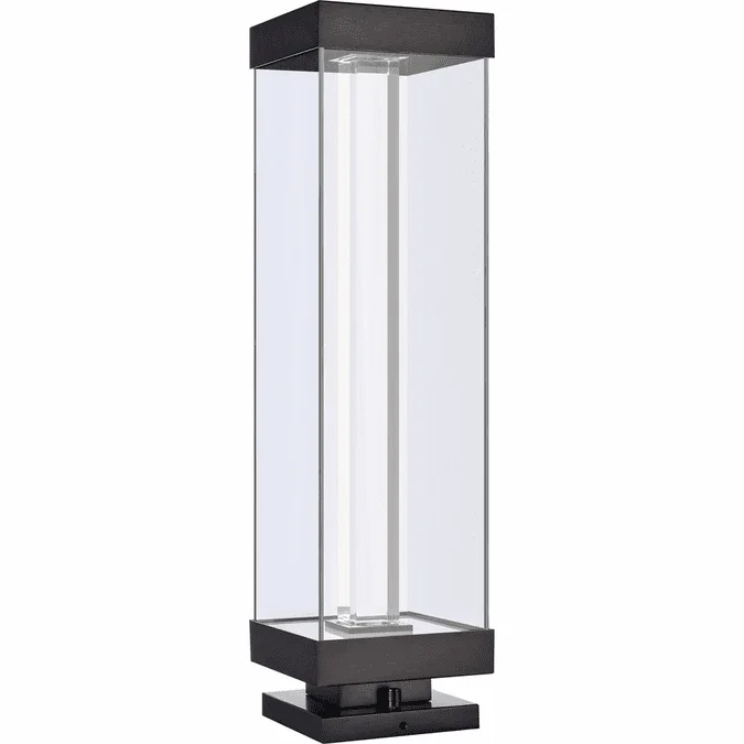 Zeev Lighting EBP11112/LED-35S/MBK Claro Modern Matte Black LED Pier Mount