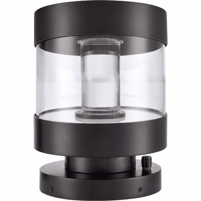 Zeev Lighting EBP11121/LED-9R/MBK Claro Contemporary Matte Black LED Pier Mount