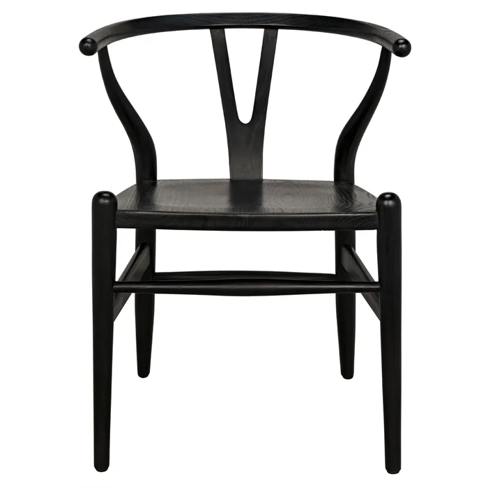 zola chair, charcoal black