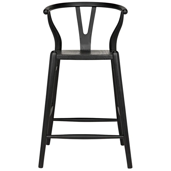 zola counter stool, charcoal black