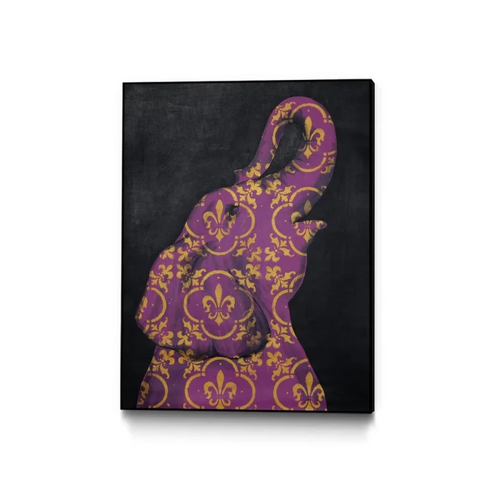 Zoo Celebration I Canvas Framed Black 24×32 Wall Art|uvre d’art murale sur toile encadre noire Zoo Celebration I 24×32