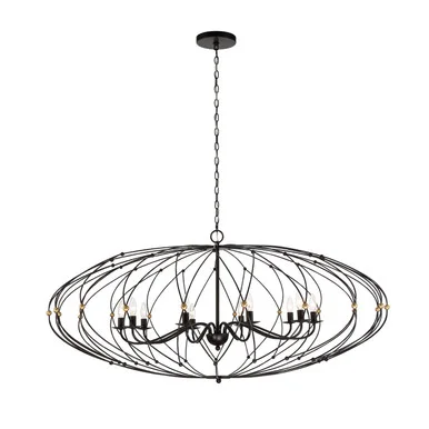 Zucca Ten Light Chandelier in English Bronze / Antique Gold (60|ZUC-A9039-EB-GA)